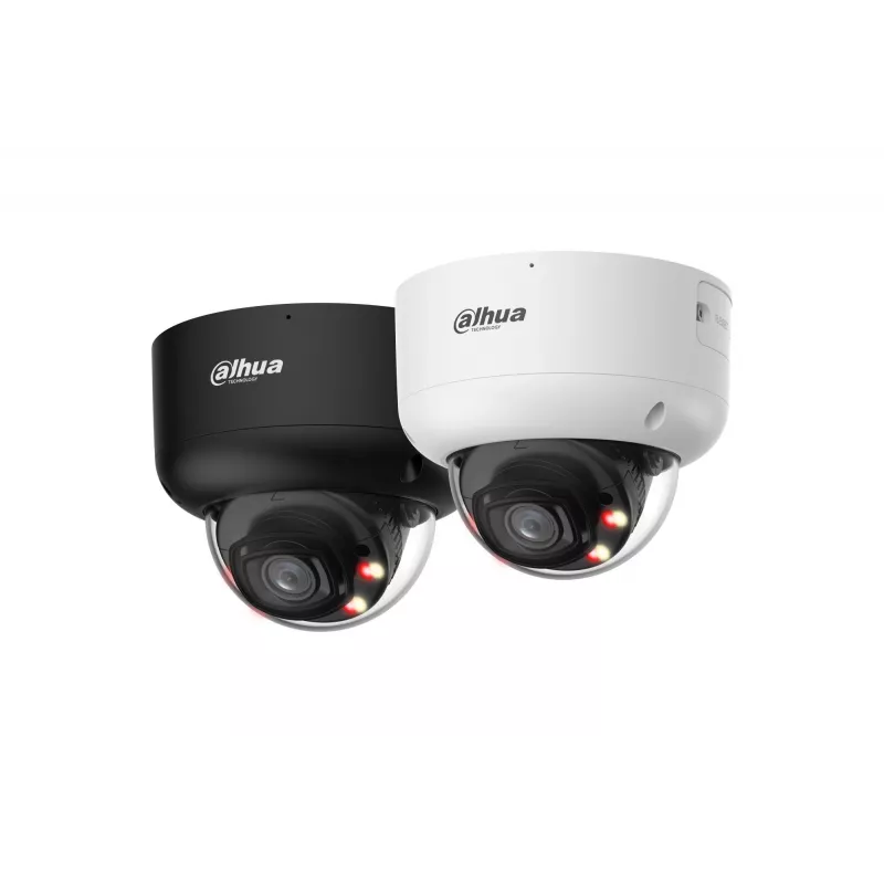 DAHUA IPC-HDBW5659R1-ASE-PV-0280B-PRO-BLACK 6MP Dome Network Camera with 2.8mm Lens, WizMind AI, Black
