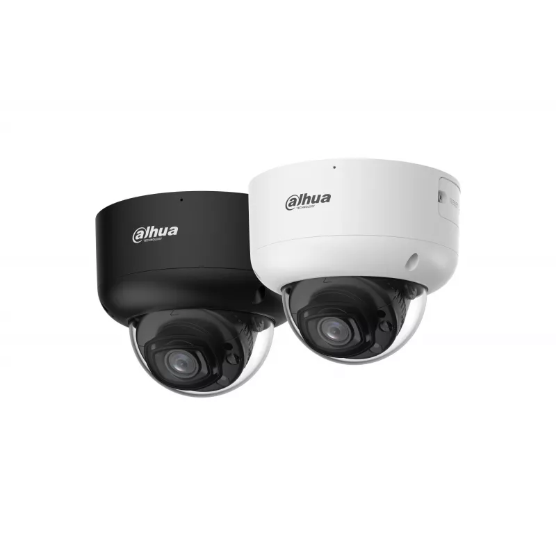 DAHUA IPC-HDBW5659R1-ASE-PV-0280B-PRO-BLACK 6MP Dome Network Camera with 2.8mm Lens, WizMind AI, Black