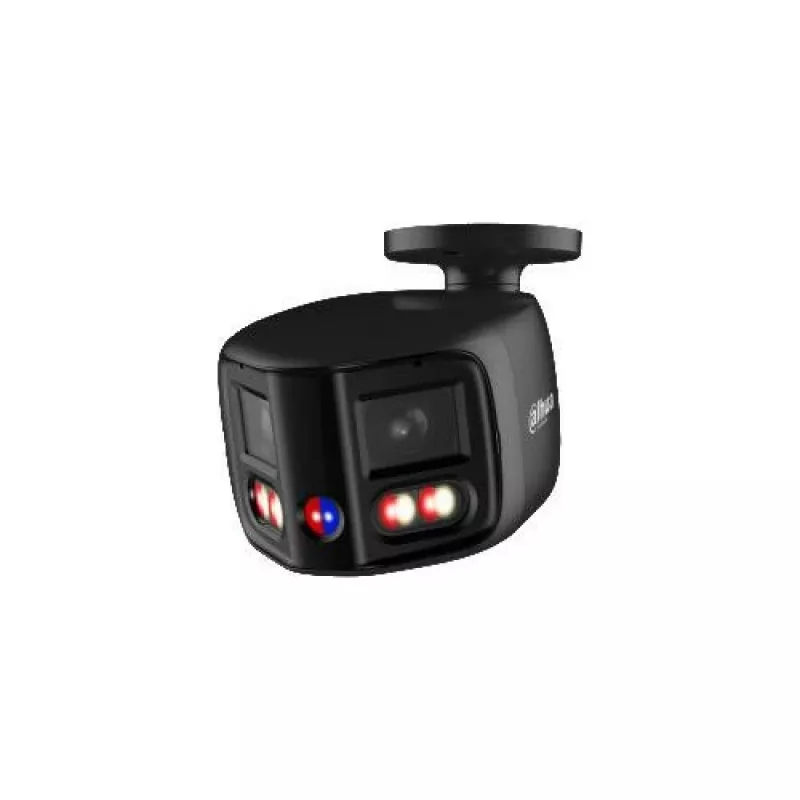 DAHUA IPC-PFW31259S-A180-E2-AS-PV-0280B-BLACK 5MP Dual-Lens Panoramic IP Camera with Active Deterrence, Black