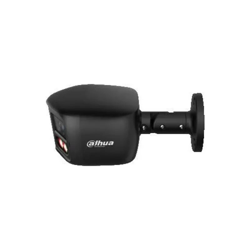 DAHUA IPC-PFW31259S-A180-E2-AS-PV-0280B-BLACK 5MP Dual-Lens Panoramic IP Camera with Active Deterrence, Black
