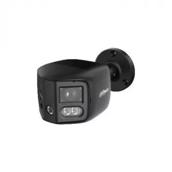 DAHUA IPC-PFW31259S-A180-E2-AS-PV-0280B-BLACK 5MP Dual-Lens Panoramic IP Camera with Active Deterrence, Black