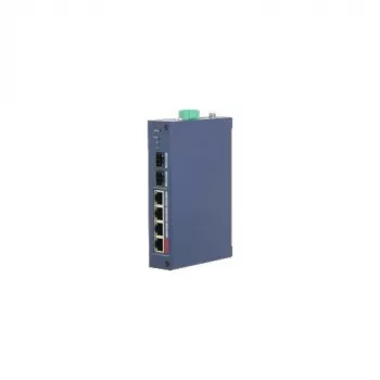 Dahua Technology CHS4206-4GT-90 Industrial Unmanaged PoE Switch, 6-Port Gigabit, 4x PoE++ 90W, DIN-Rail