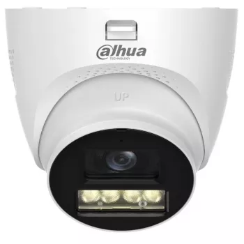 Dahua Technology Lite HAC-HDW1500TQ-IL-T Dome IP Security Camera, 5MP, 2.8mm, Indoor & Outdoor, Ceiling/Wall Mount, IP67, Smart IR, White