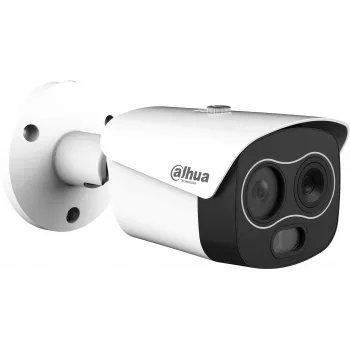 Dahua TPC-BF1241-TB3F4-DW-S8 IP Camera with Thermal and Optical Sensors, 4MP, 256x192 Thermal Resolution, 3.5mm Thermal Lens, 4mm Optical Lens, IP67, PoE