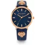 Daisy Dixon Women's DD164URG Quartz Analog Watch 38mm Rose Gold Tone Case Grey Leather Strap
