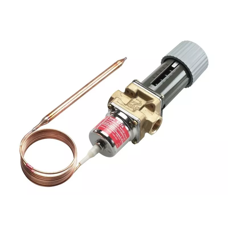Danfoss 003N0043 Thermostatic Radiator Valve Body - Straight, Nickel-Plated Brass, 1/2 inch