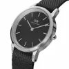 DANIEL WELLINGTON Classic Men's Watch 40mm Rose Gold Stainless Steel Black Leather