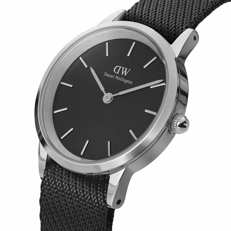 DANIEL WELLINGTON Classic Men's Watch 40mm Rose Gold Stainless Steel Black Leather