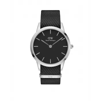 DANIEL WELLINGTON Classic Men's Watch 40mm Rose Gold Stainless Steel Black Leather