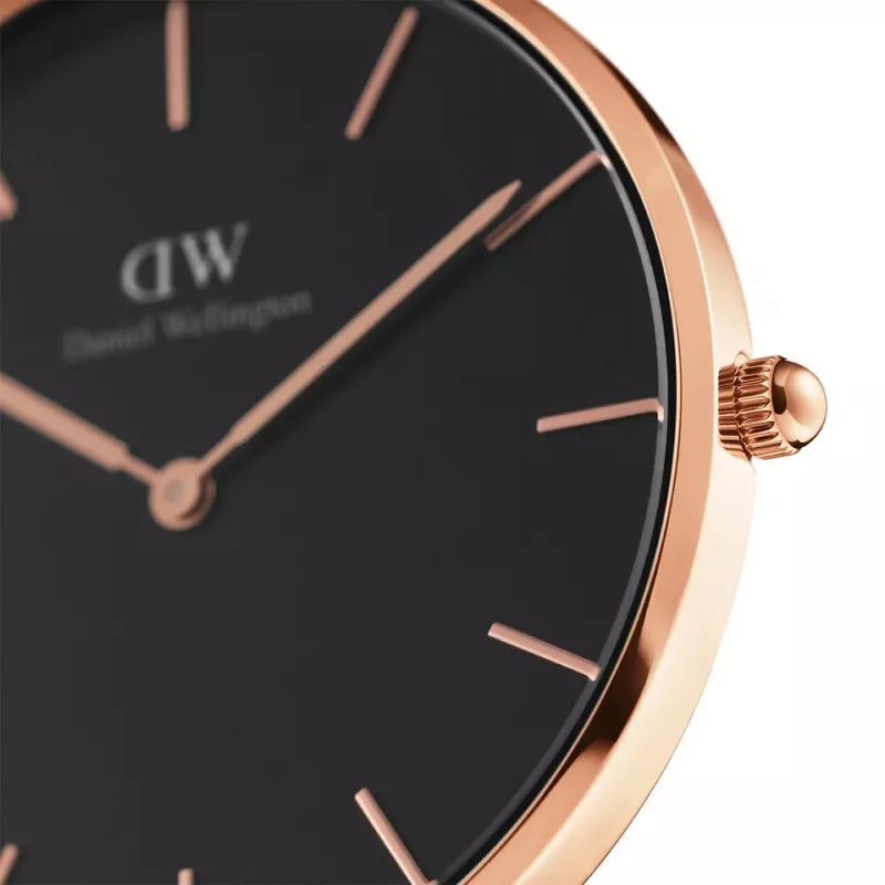 DANIEL WELLINGTON Classic Petite Women's Watch 36mm Rose Gold Stainless Steel Mesh DW00100303