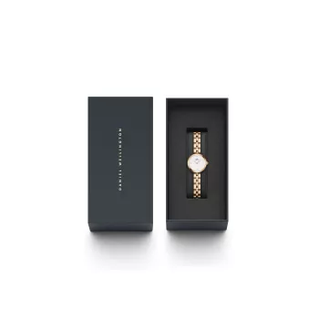 DANIEL WELLINGTON Petite Lumine Women's Watch 22mm Rose Gold Stainless Steel Mesh DW00100717