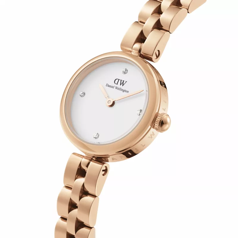 DANIEL WELLINGTON Petite Lumine Women's Watch 22mm Rose Gold Stainless Steel Mesh DW00100717