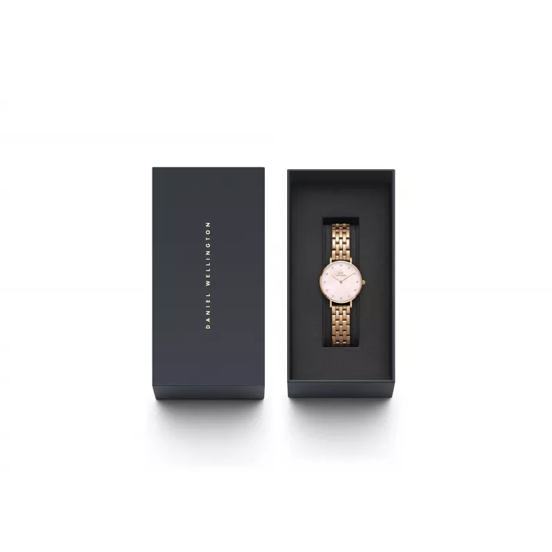DANIEL WELLINGTON Petite Lumine Women's Watch 28mm Rose Gold Stainless Steel Mesh DW00100617