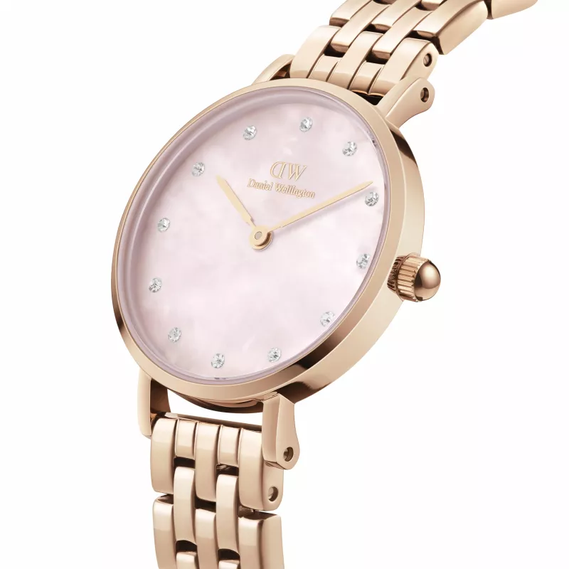 DANIEL WELLINGTON Petite Lumine Women's Watch 28mm Rose Gold Stainless Steel Mesh DW00100617