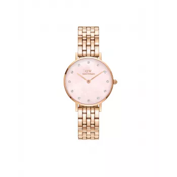 DANIEL WELLINGTON Petite Lumine Women's Watch 28mm Rose Gold Stainless Steel Mesh DW00100617