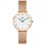 DANIEL WELLINGTON Petite Lumine Women's Watch 28mm Rose Gold Stainless Steel White Mother of Pearl Dial