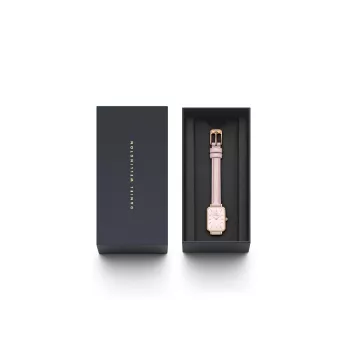 DANIEL WELLINGTON Petite Lumine Women's Watch DW00100636 20mm Rose Gold Mesh Bracelet