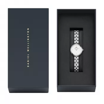 DANIEL WELLINGTON Petite Lumine Women's Watch DW00100716 22mm Silver Stainless Steel Mesh