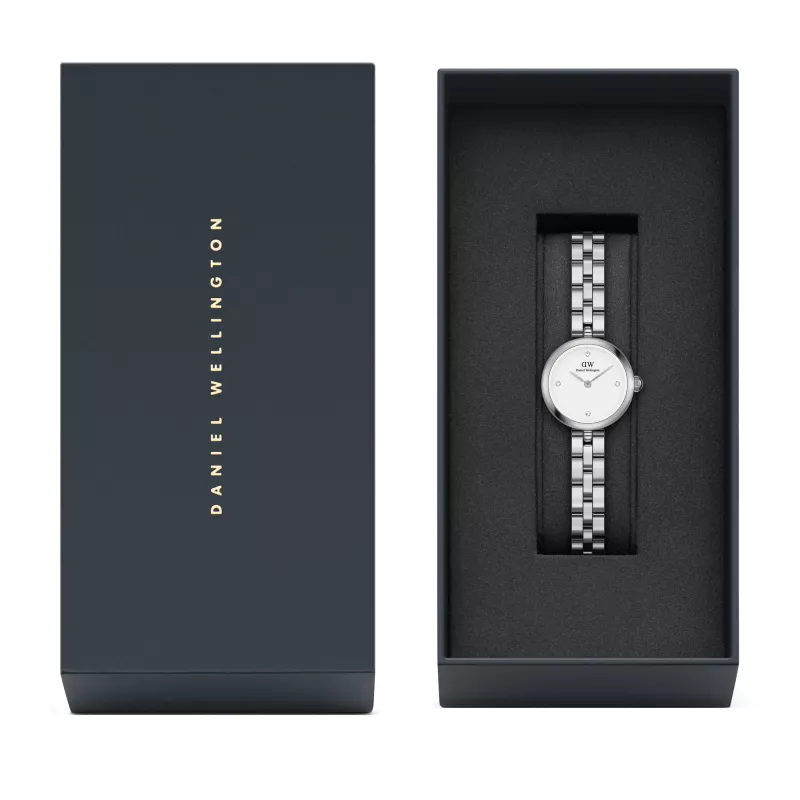 DANIEL WELLINGTON Petite Lumine Women's Watch DW00100716 22mm Silver Stainless Steel Mesh