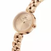 Daniel Wellington Quadro Women's Watch 22mm Rose Gold Stainless Steel Case Black Leather Strap DW00100720