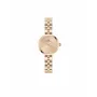 Daniel Wellington Quadro Women's Watch 22mm Rose Gold Stainless Steel Case Black Leather Strap DW00100720