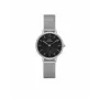 DANIEL WELLINGTON Quadro Women's Watch 28mm Rose Gold Stainless Steel Black Leather DW00100661