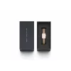 DANIEL WELLINGTON Quadro Women's Watch DW00100669 - 20mm Rose Gold Case, Black Leather Strap