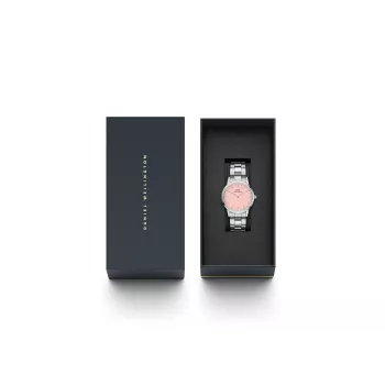 DANIEL WELLINGTON Women's Petite Lumine Watch 32mm Rose Gold Mesh DW00100535