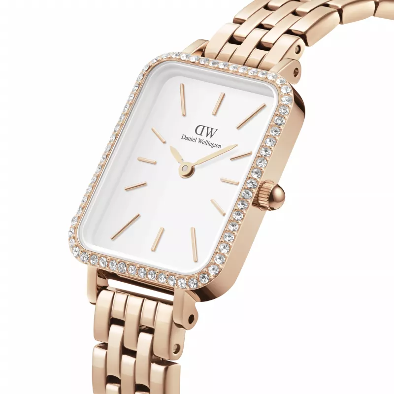 DANIEL WELLINGTON Women's Watch DW00100672 20mm Rose Gold Stainless Steel Mesh