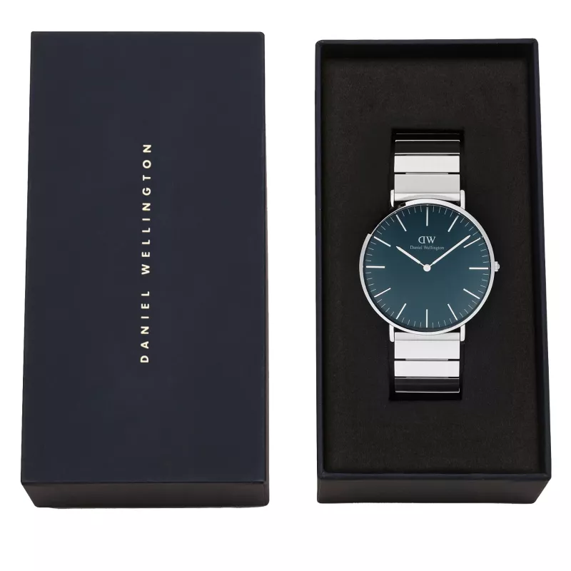 DANIEL WELLINGTON Women's Watch DW00100776 (40mm) - Classic Petite Ashfield - Rose Gold Stainless Steel Mesh