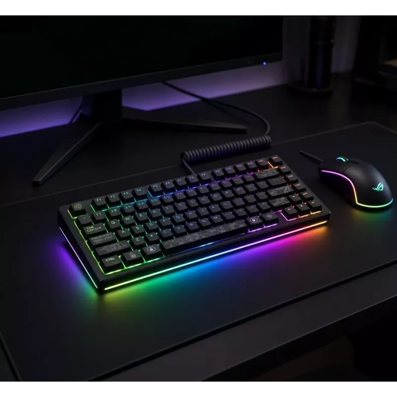 Dark Project ALU81A Terra Nova G3MS Moonstone Switch Mechanical Keyboard, US ANSI, Black
