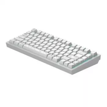 Dark Project ALU81A Terra Nova White Mechanical Keyboard, G3MS Moonstone Switch, US ANSI