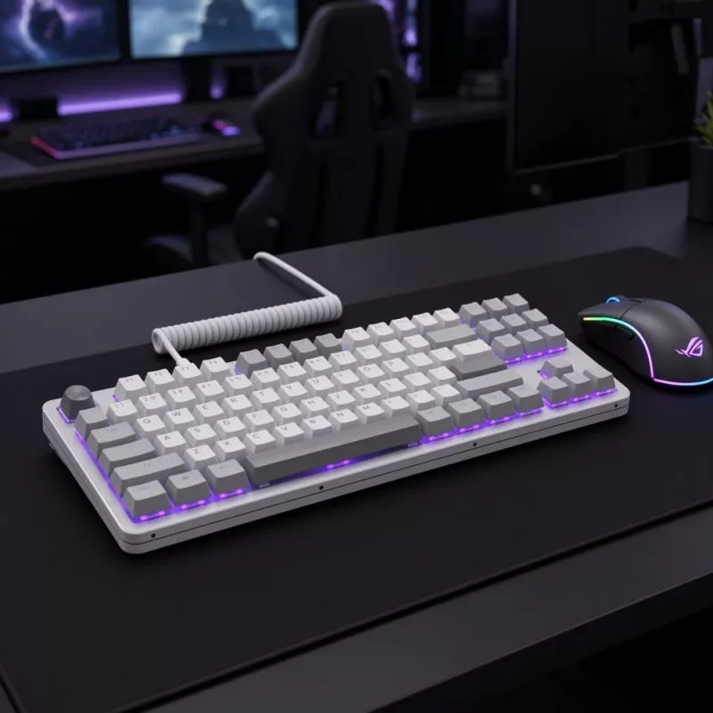 DARK PROJECT ALU87A Daylight Mechanical Keyboard, G3MS Zircon Switch, Russian Layout, Aluminum, RGB, Hot-Swappable, TKL