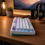 DARK PROJECT ALU87A Daylight Mechanical Keyboard, G3MS Zircon Switch, Russian Layout, Aluminum, RGB, Hot-Swappable, TKL