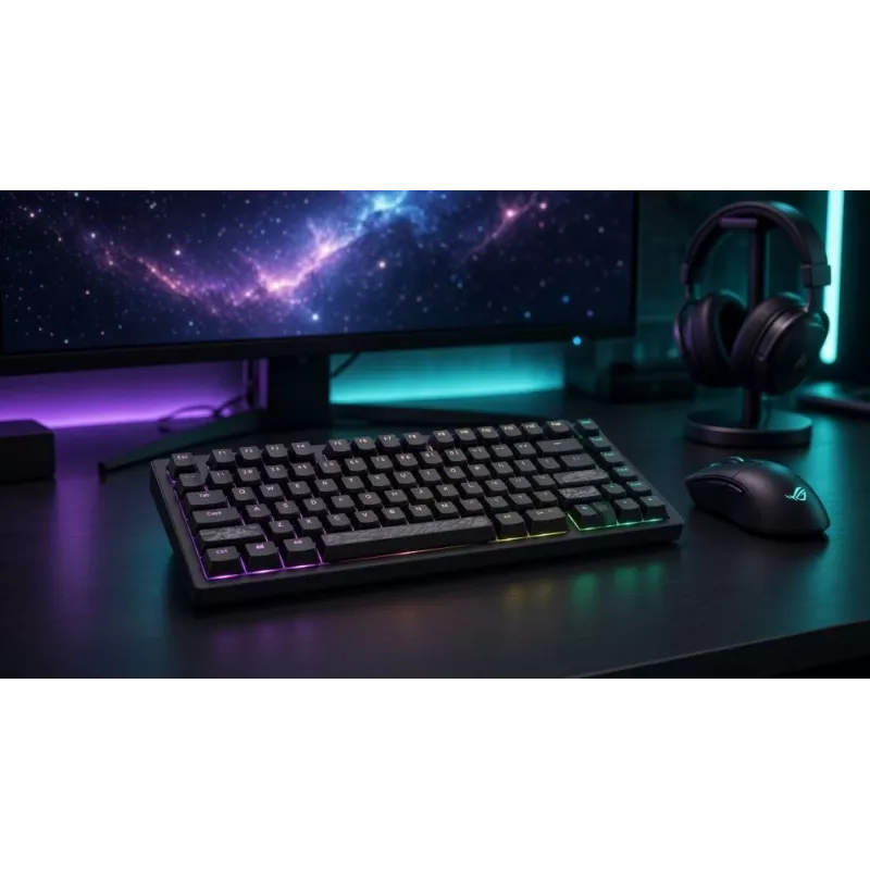 Dark Project Terra Nostra G3MS Moonstone Switch TKL Mechanical Gaming Keyboard, US ANSI, Black