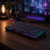 Dark Project Terra Nostra G3MS Moonstone Switch TKL Mechanical Gaming Keyboard, US ANSI, Black