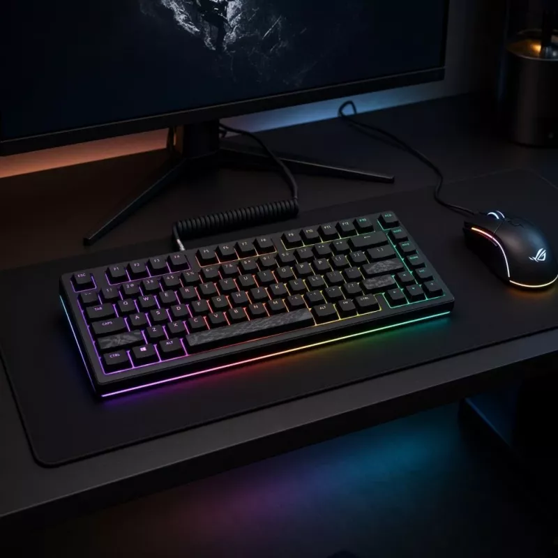 Dark Project Terra Nostra G3MS Moonstone Switch TKL Mechanical Gaming Keyboard, US ANSI, Black