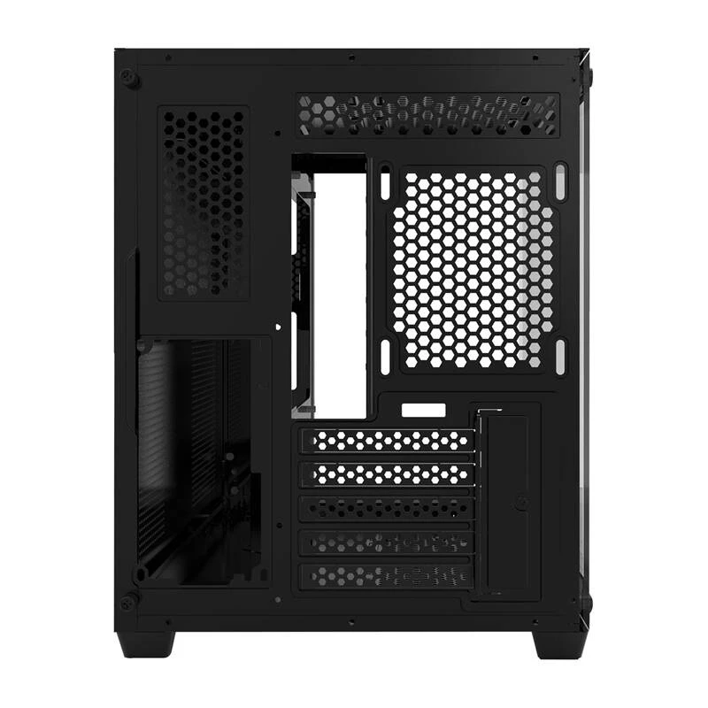 Darkflash C285MP Mid-Tower PC Case, Tempered Glass Side Panel, ATX, Black
