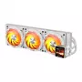 DARKFLASH DE360 White 360mm All-in-One Liquid CPU Cooler with White LED Pump, 3x120mm PWM Fans
