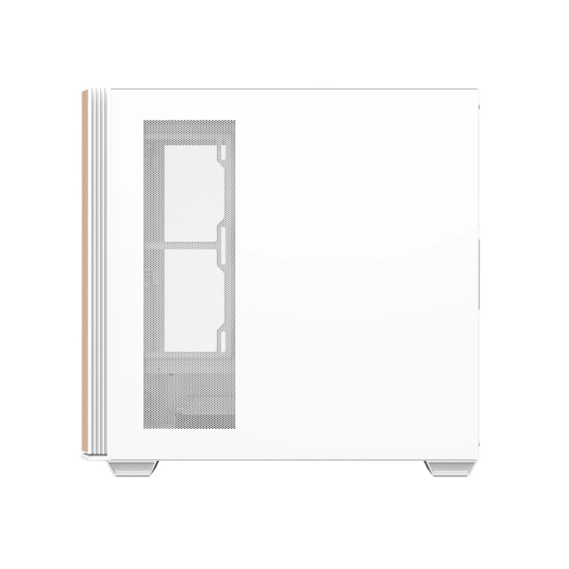 Darkflash DS900WS ATX Mid-Tower Computer Case, White, Tempered Glass, No Fans