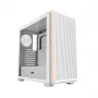 Darkflash DS900WS ATX Mid-Tower Computer Case, White, Tempered Glass, No Fans