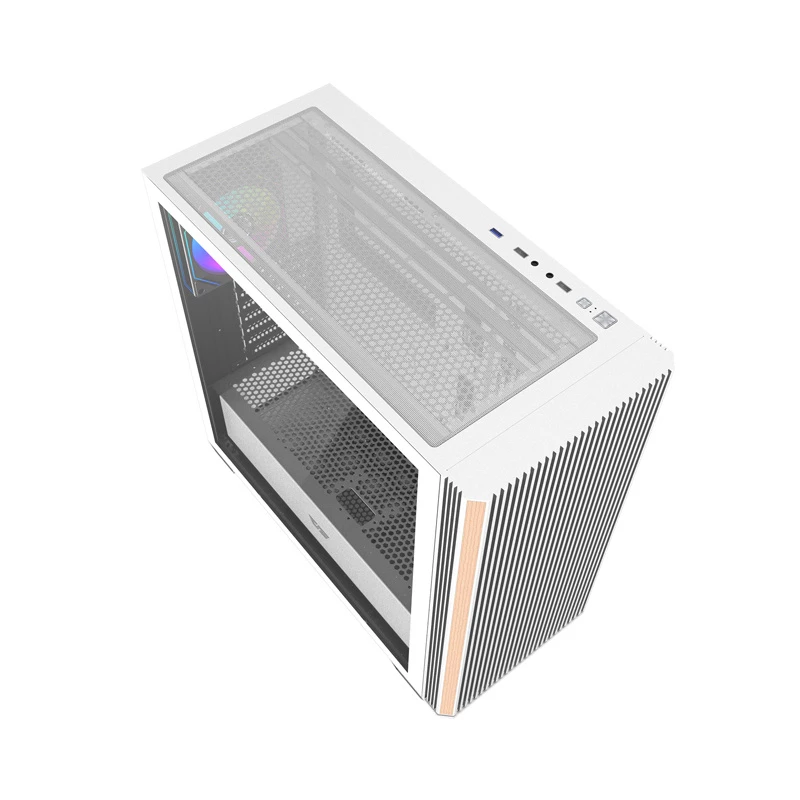 DARKFLASH DS900WS Mid Tower White Case with 4 ARGB Fans