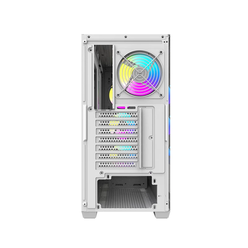 DARKFLASH DS900WS Mid Tower White Case with 4 ARGB Fans