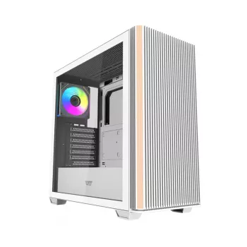 DARKFLASH DS900WS Mid Tower White Case with 4 ARGB Fans