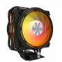Darkflash E400 PLUS Black Active CPU Air Cooler, 120mm PWM Fan, 4 Heat Pipes, 180W TDP, Intel/AMD