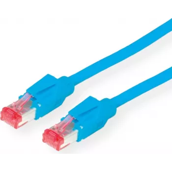 Dätwyler Cat 6 S/FTP LSZH Patch Cable, RJ-45 to RJ-45, 3 m, Blue 21.05.0034
