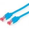 Dätwyler CAT 6 S/FTP Patch Cable, RJ-45 Male to RJ-45 Male, 5 m, Halogen-Free, Blue 21.05.0054