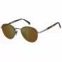 DAVID BECKHAM DB-1173-S-50L Sunglasses Men's Gold Metal Frame Brown Lens 51mm