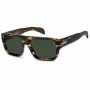 DAVID BECKHAM DB-7132-S-WR9 Rectangular Acetate Sunglasses Havana/Brown 56/18/140 mm