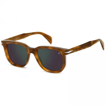 DAVID BECKHAM DB-7133-S-C9B Rectangular Sunglasses Havana Brown 52mm